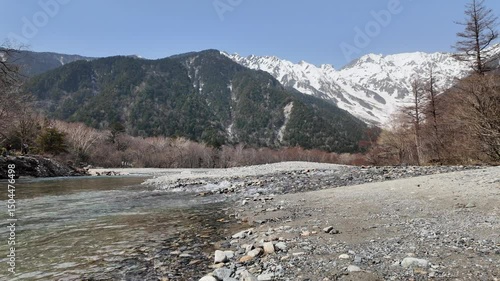 Kamikochi, It is a remote mountainous highland valley within the Hida Mountains range, in the western region of Nagano Prefecture, Japan. located in the Hida Mountains