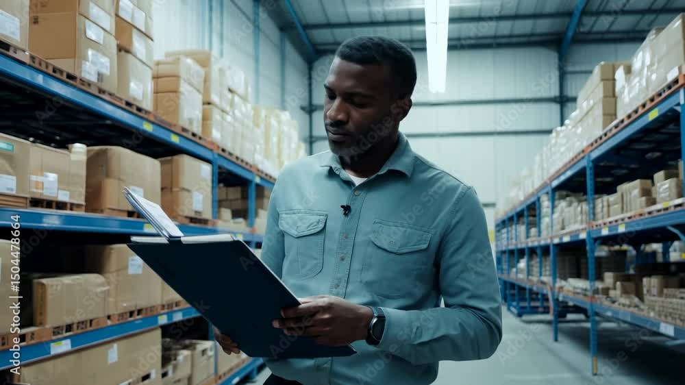 custom made wallpaper toronto digitalAn African American man stands in a warehouse with a clipboard. The African American man stands in the warehouse, using his clipboard to manage logistics and resources.