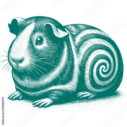 Abyssinian Guinea Pig vector