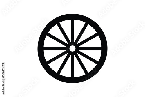 wagon wheel silhouette