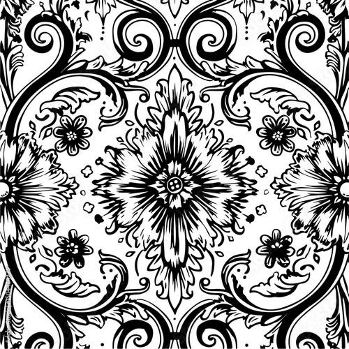 tooled leather seamless patterns bundle, pattern, seamless, floral, flower, wallpaper, vector, ornament, design, vintage, decoration, leaf, illustration, art, damask, nature, texture, black, decor, or
