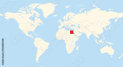 Location map of Egypt in Africa