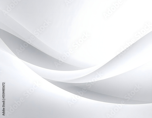 Wallpaper Mural Modern Minimalist Wave: A sleek, flowing design of light and shadow creates a calming, modern abstract that whispers of sophistication and elegance. Torontodigital.ca