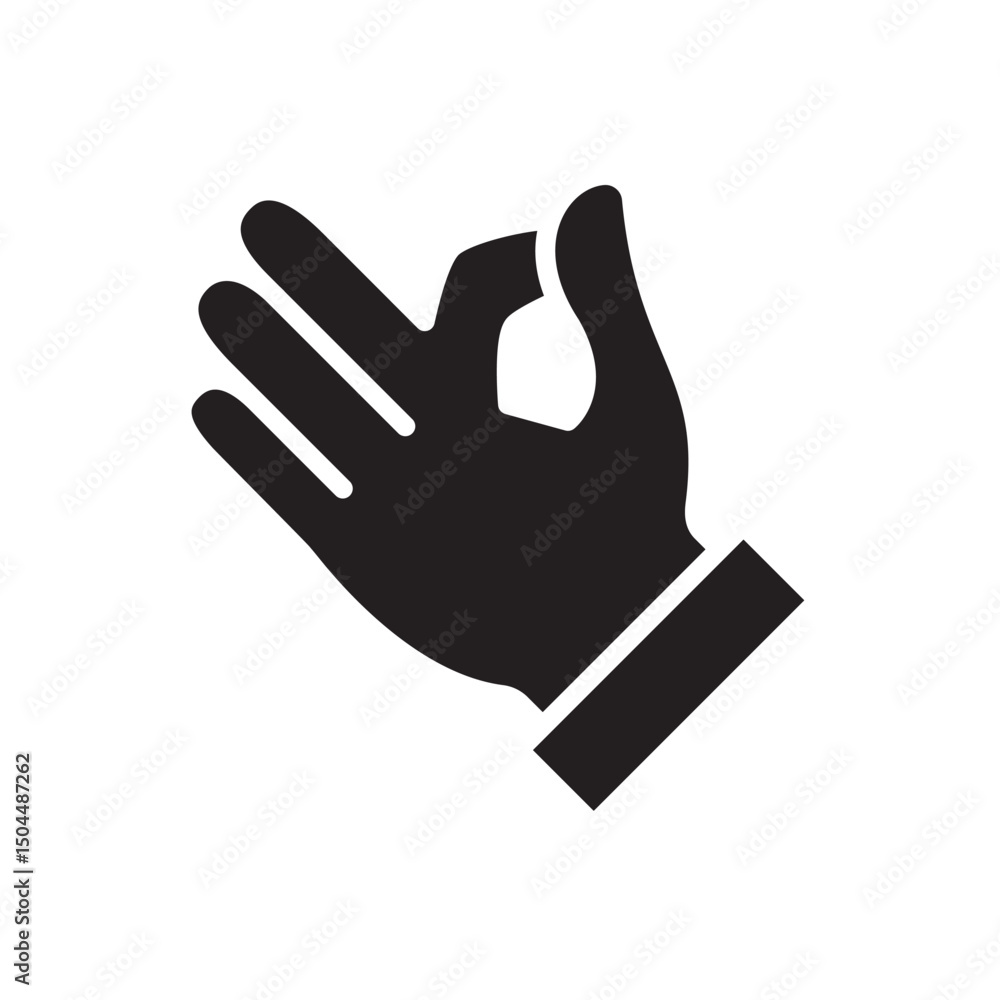 Gestures Of Human Hands, Perfectly ok Hand Symbol Icon In Trendy Design Vector Eps 10 Gestures Of Human Hands, Perfectly ok Hand Symbol Icon In Trendy Design Vector Eps 10