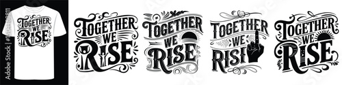 Feminism & Political Activism Posters and Apparel with Motivational Typography