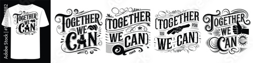 Feminism & Political Activism Posters and Apparel with Motivational Typography