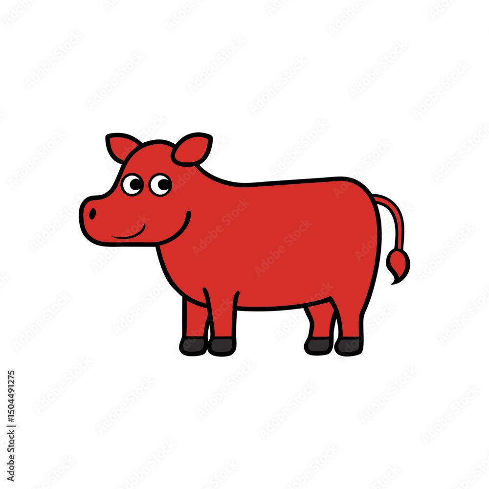 Obraz premium Beef cartoon vector