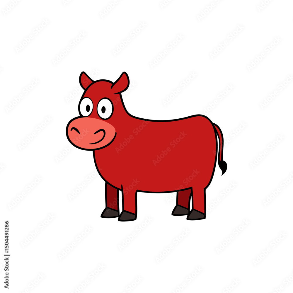 Obraz premium Beef cartoon vector