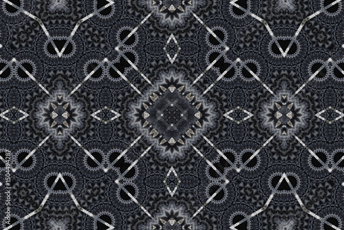 Digitally generated fabric pattern inspired by floral elegance and organic forms. This pattern offers a seamless design with rich textures and a soft color palette. Perfect for textiles and wallpaper.