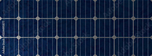 closeup of solar grid panel texture