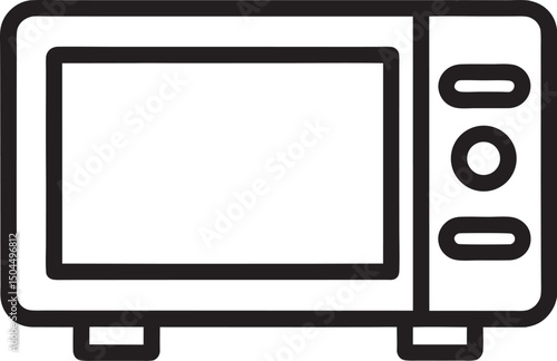 countertop microwave silhouette icon