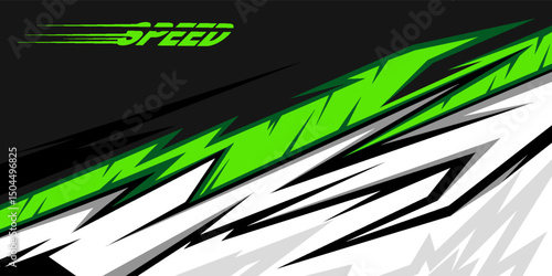 Racing graphic background vector for Truck,boat and vehicle branding. vinyl and wrap ready.