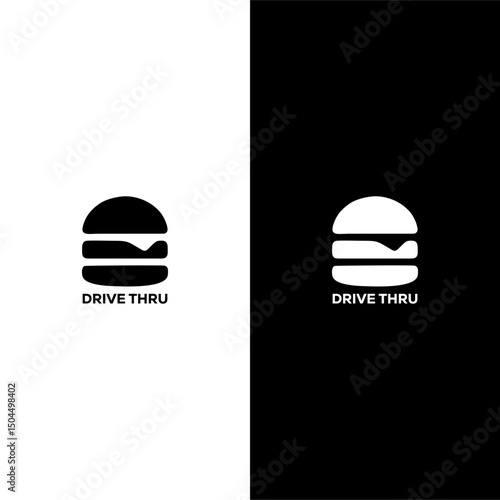 Drive Thru Burger Logo
