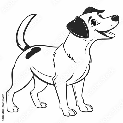 Wallpaper Mural Dog vector illustration Torontodigital.ca