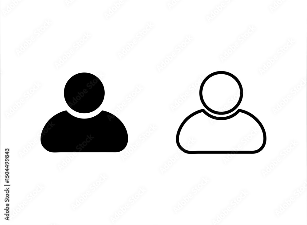 profile icon face vector. profile icon face vector.
