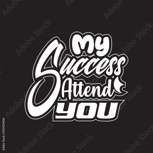 My success attend you typography design