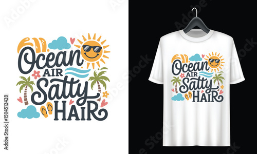 Vector summer t shirt design	