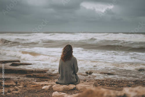 young woman on the beach