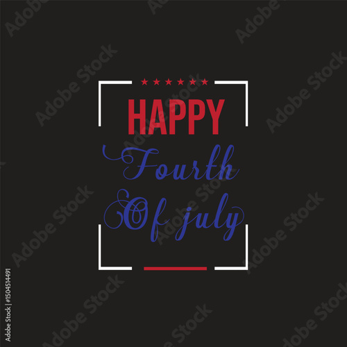 USA Happy fourth of July T-shirt Design