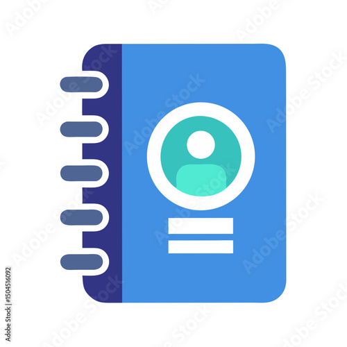 Address Book Icon Representing Contact Management and Personal Information Storage