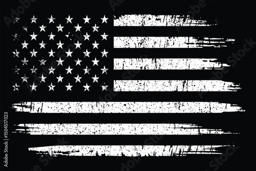 Grunge USA Flag Design