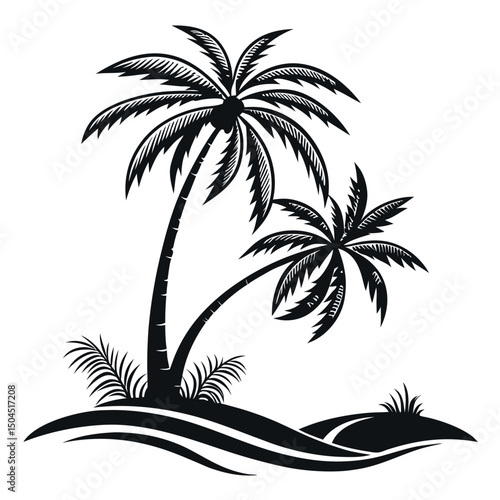 palm tree silhouette 