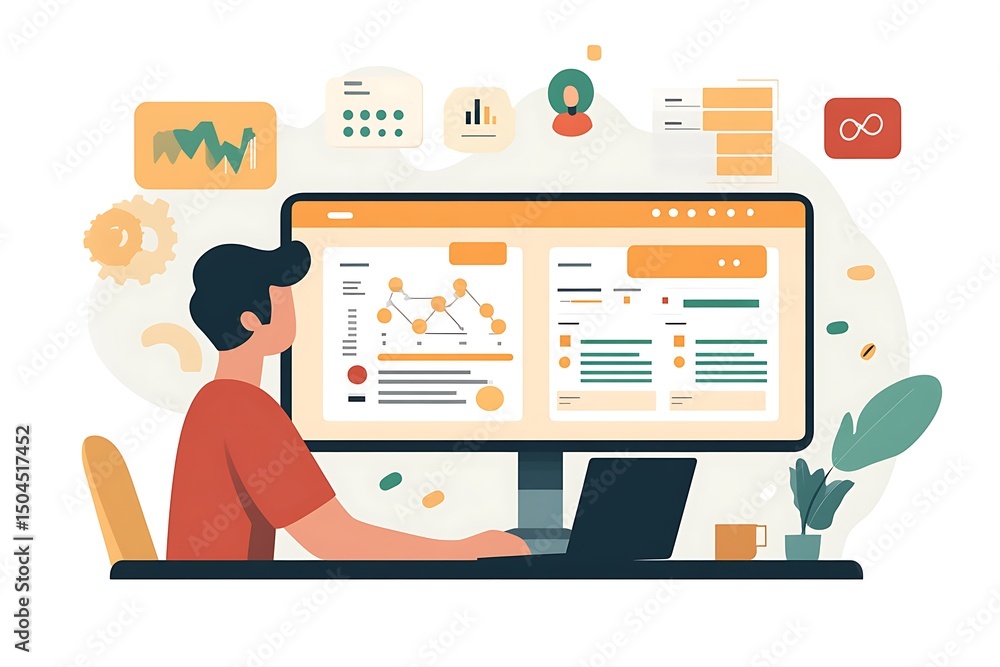 Fototapeta premium Analyzing Customer Feedback A Valuable Tool for Business Improvement