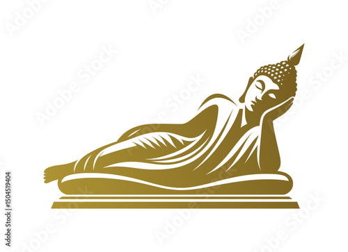 silhouette of sleeping budha (artwork 1)
