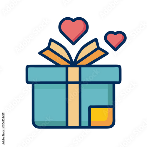 Gift Box Icon – Present, Surprise, Reward, Celebration Symbol
