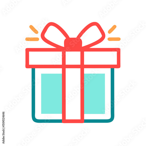 Gift Box Icon – Present, Surprise, Reward, Celebration Symbol