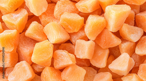 Wallpaper Mural Vibrant diced cantaloupe close-up. Fresh, juicy, and perfect for a healthy snack or ingredient in a summer salad. Sweet taste and colorful appearance. Torontodigital.ca