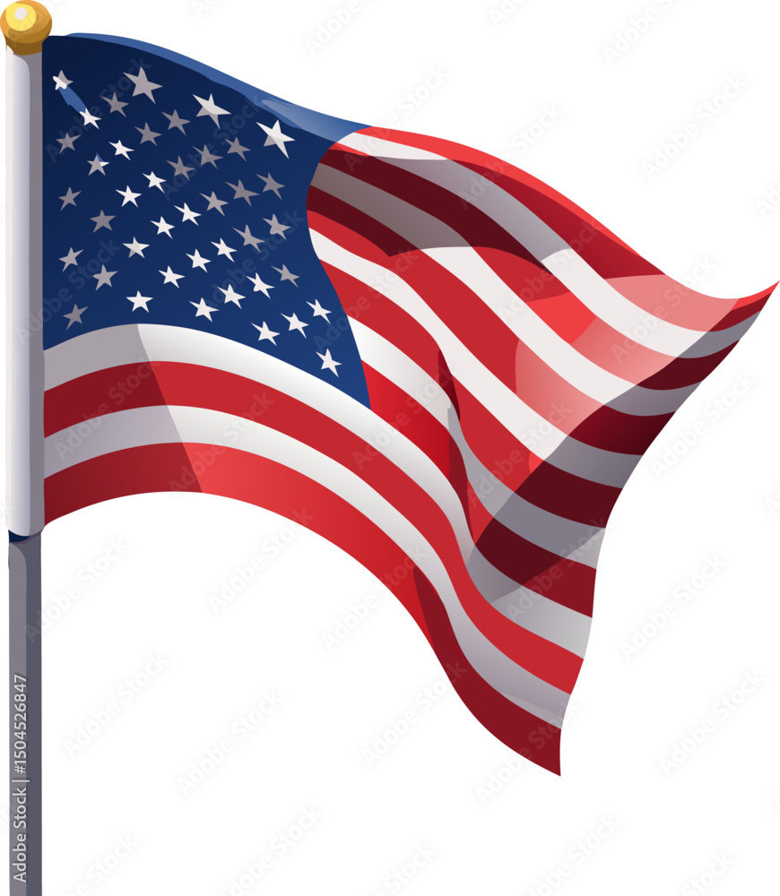 Fototapeta premium american flag vector