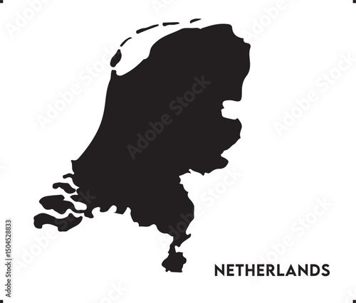 Netherlands icon vector design, Netherlands Logo design, Netherland's unique charm and natural wonders, it in your marketing materials, travel guides, or digital projects, Netherlands map logo vector