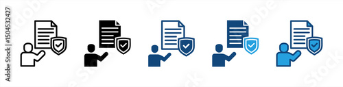 Policyholders icon sheet multiple style collection
