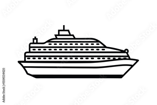 Large cruise ship ocean liner vessel travel vacation transport