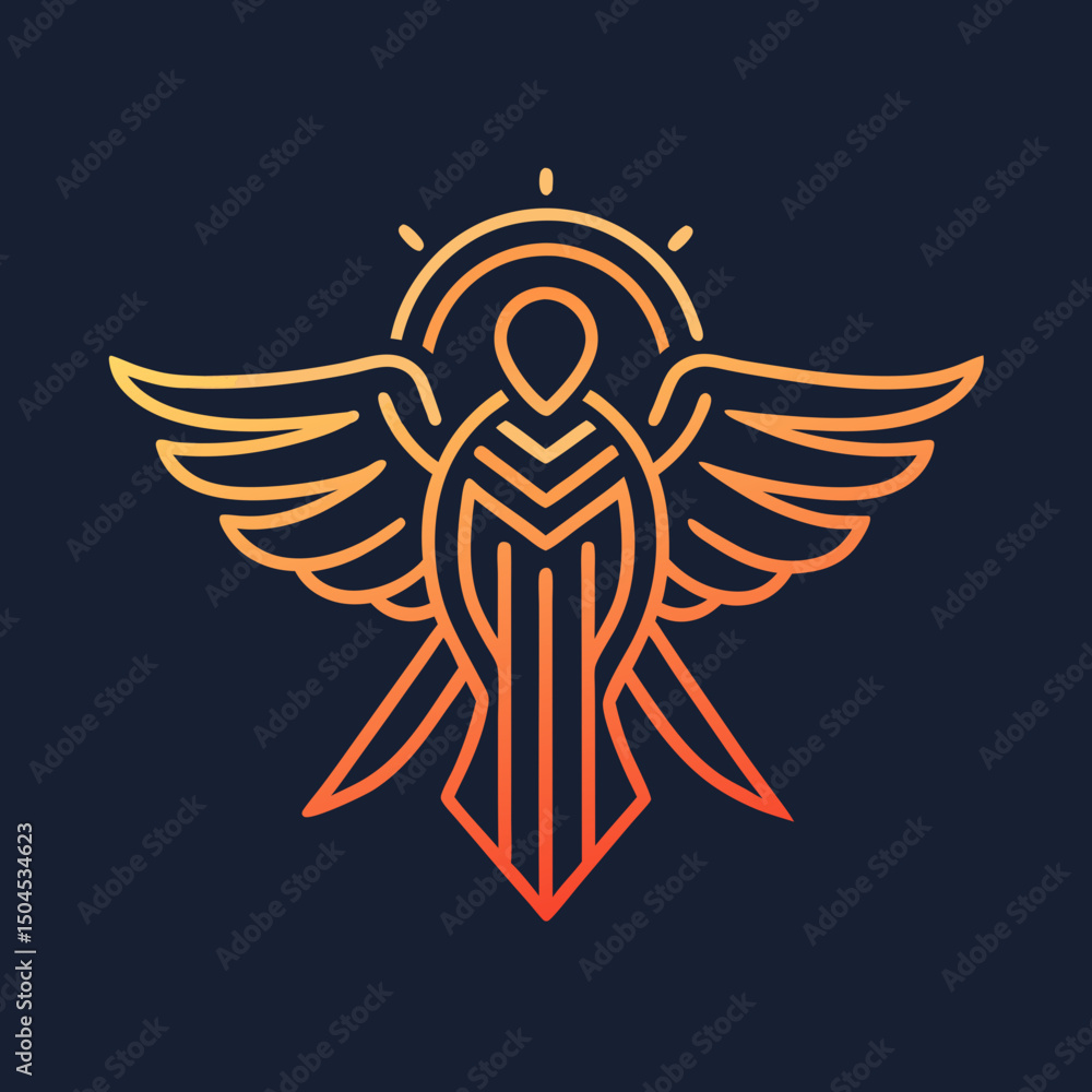 Obraz premium angel with wings