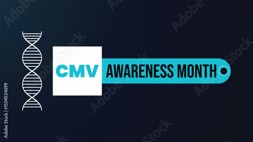 National Congenital Cytomegalovirus awareness month design templet