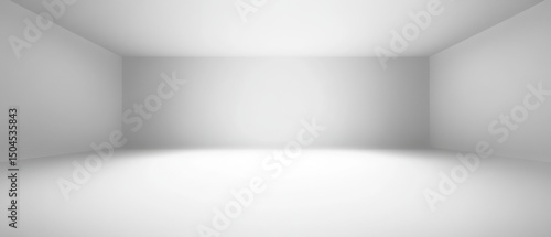 Wallpaper Mural Minimalistic white room with soft lighting and clean lines Torontodigital.ca