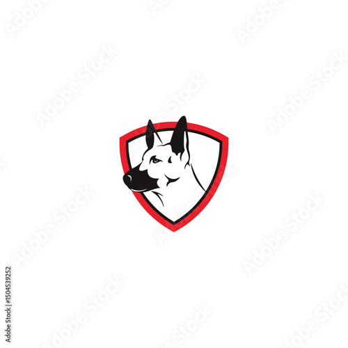 Courageous Canine Crest Loyal Protector Portrait