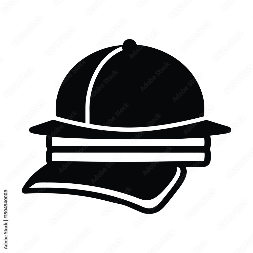 Fototapeta premium cap on top of book stack icon