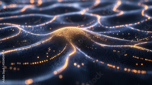 Wallpaper Mural Abstract data waves Torontodigital.ca