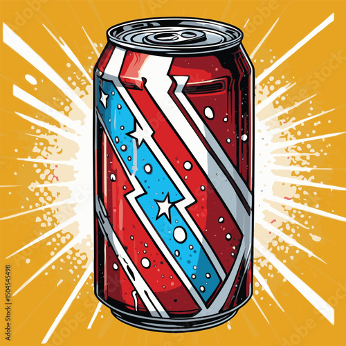 cold soda can vector for graphic design needs