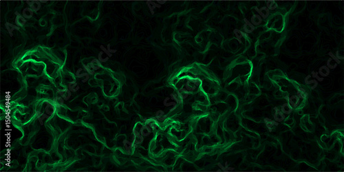Abstract digital background with faint, glowing green electric lines and fluid. Nebula-inspired void, with glowing filaments and deep. Vivid liquid aquarelle paint paper texture canvas element 