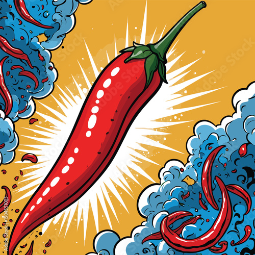 red chili vector for graphic design needs