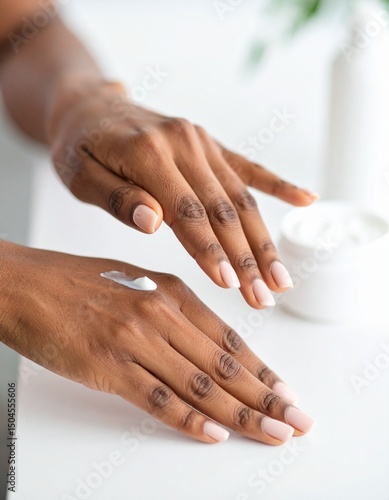 Wallpaper Mural female hand with cream Torontodigital.ca