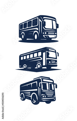 silhouette of bus transportation (artwork 1)