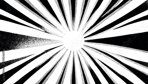 Minimalist abstract retro engraving background with stippled circles