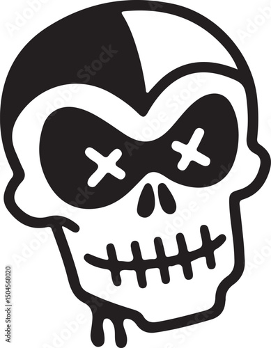 skull and crossbones Silhouette