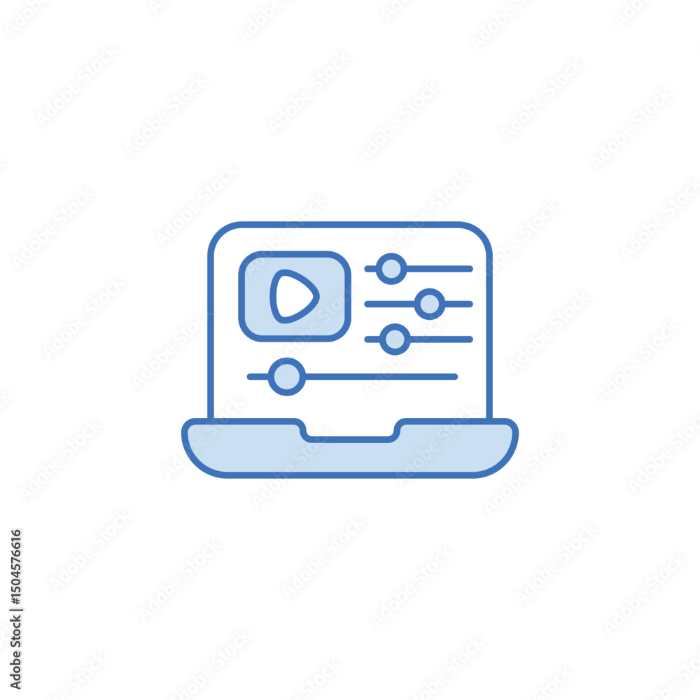 Editing icon design with white background stock illustration