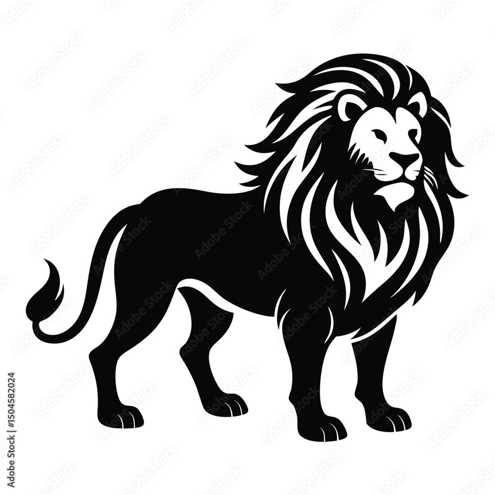 Silhouette of lion vector clipart Silhouette of lion vector clipart